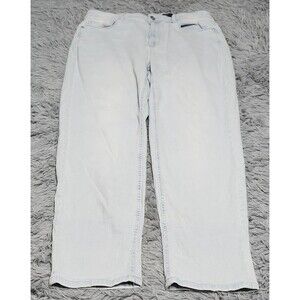 J Jill‎ High Rise Cropped Jeans Womens 16 (34x27) Blue Denim Stretch Light Wash